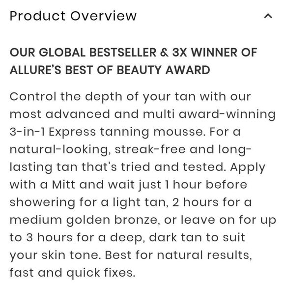 St. Tropez Advanced 1 Hour Self Tanning Mousse - Picture 9 of 15